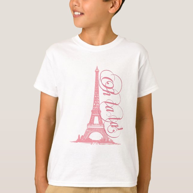 Camiseta Oh La La - Torre Eiffel París Francia (Anverso)
