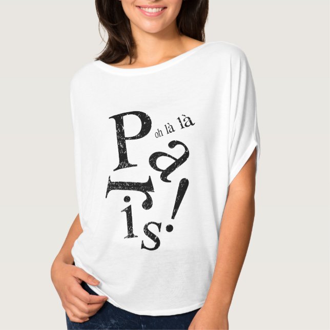 Camiseta Oh la París (Anverso)