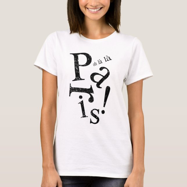 Camiseta Oh la París (Anverso)