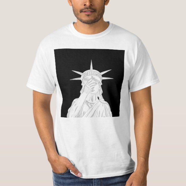 Camiseta Oh, la vergüenza Estatua de la Libertad de EE.UU.  (Anverso)