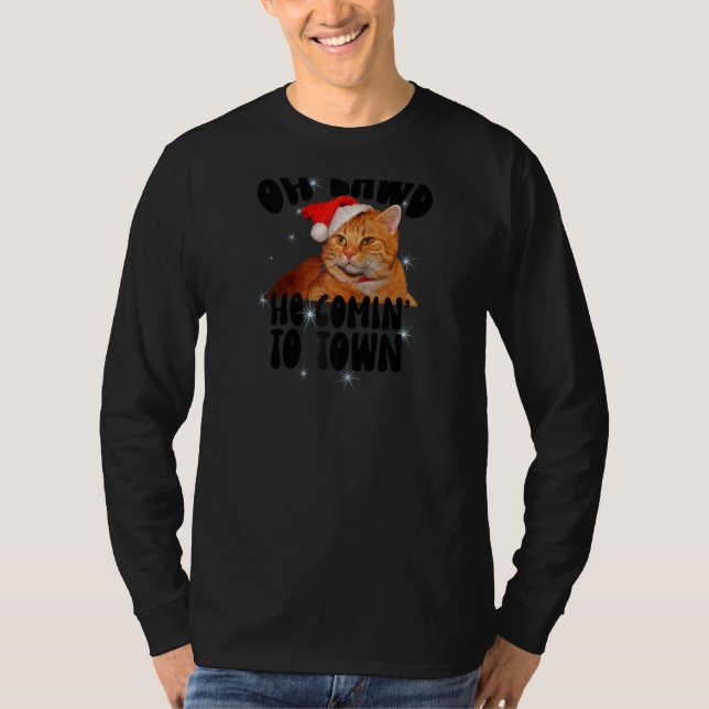 Camiseta Oh Lawe Se Ha Venido De Chonk Navidades Cat Meme F (Anverso)