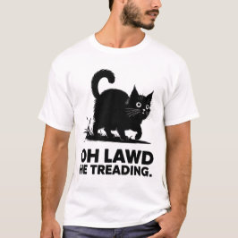 Camiseta Oh Lawy He Enseñando A Un Gato Divertido