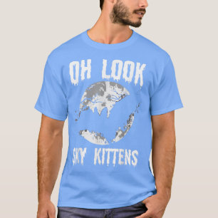 Camiseta Oh Look Sky Kittens Bat Swarm Scary Bat Halloween