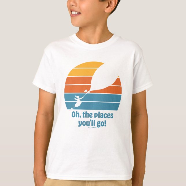 Camiseta ¡Oh, los lugares a los que vas! Retro Sunset (Anverso)