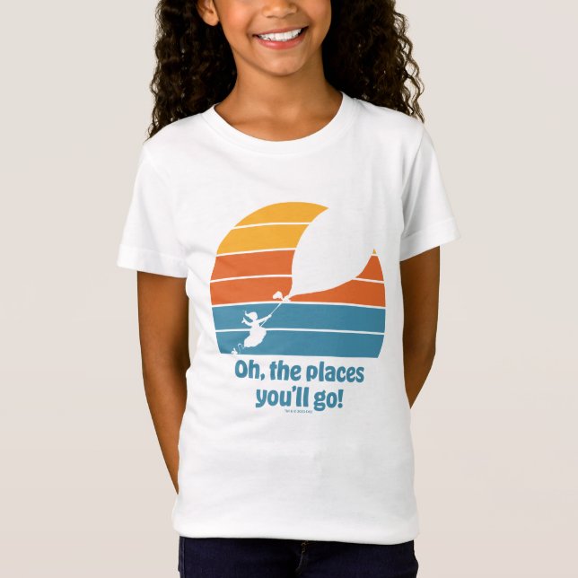 Camiseta ¡Oh, los lugares a los que vas! Retro Sunset (Anverso)