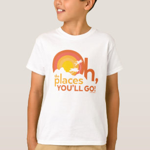 Camiseta ¡Oh, los lugares a los que vas! Tipografía paisají