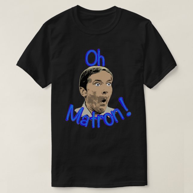 Camiseta ¡Oh matrona! Kenneth Williams - seguir acampando S (Diseño del anverso)