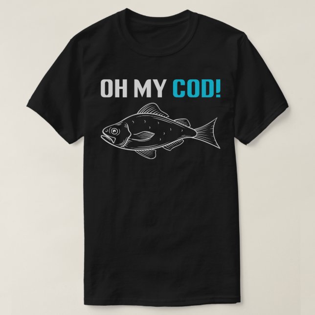 Camiseta Oh Mi Cod Funny Pesca (Diseño del anverso)