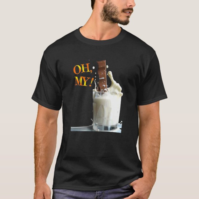 Camiseta Oh Mi diseño gráfico de leche de chocolate (Anverso)