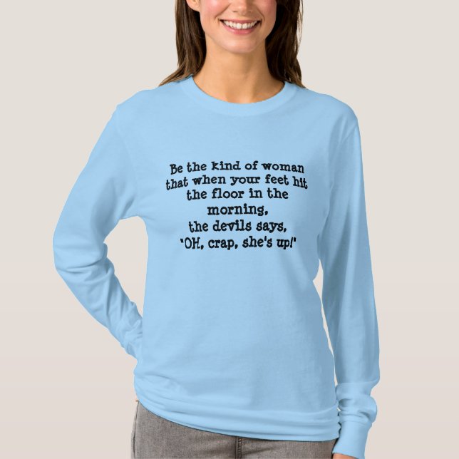 Camiseta ¡OH, mierda ella está para arriba! (Anverso)