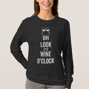 Camiseta Oh Mira Es Vino O Reloj 57