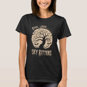 Camiseta Oh Mira Gatitos Del Cielo Amante De Murciélagos Di