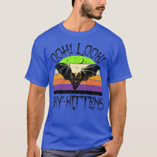 Camiseta Oh Mira Sky Kittens Bat Halloween Costueen Bats Vi