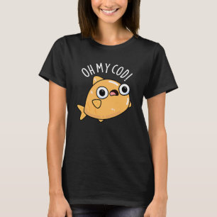 Camiseta Oh My Cod Funny Fish Pun Dark BG