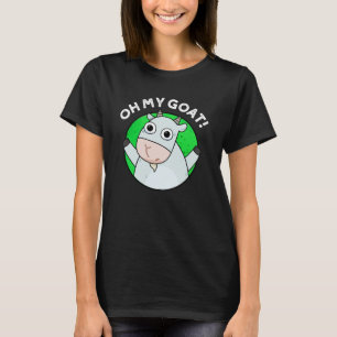 Camiseta Oh My Goat Funny Animal Pun Dark BG