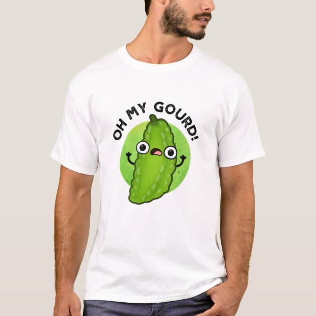 Camiseta Oh My Gourd Funny Veggie Pun (Anverso)
