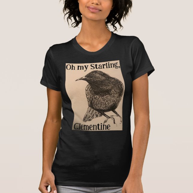 Camiseta Oh my Starling, Clementine Illustration Shirt (Anverso)