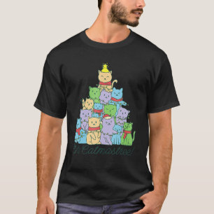 Camiseta Oh Navidades Catmastree Catástrofes Árbol Gato de