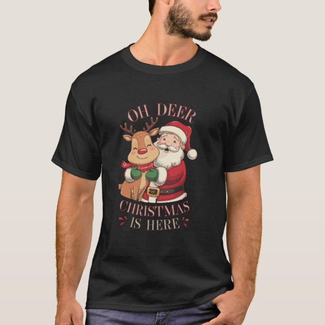 Camiseta Oh Navidades De Cerveza Acá El Gracioso Hol De Los (Anverso)