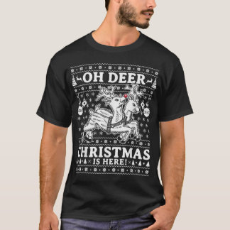 Camiseta Oh Navidades De Cerveza Aquí Están Los Navidades F