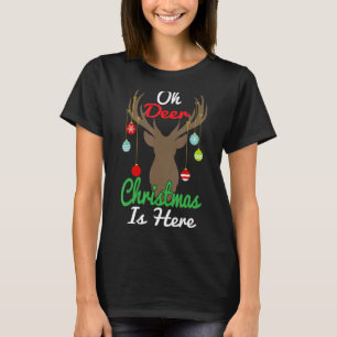 Camiseta Oh Navidades De Cerveza Ya Están Aquí Nochebuena D