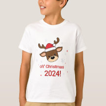 Oh Navidades de venado T-Shirt Trendy Kids Holiday