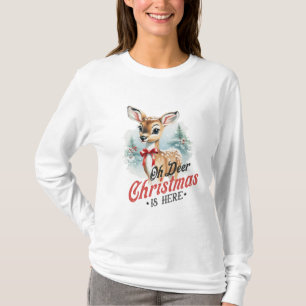 Camiseta Oh Navidades de venados aquí