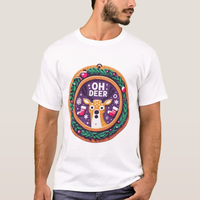 Camiseta Oh Navidades Deer (Anverso)