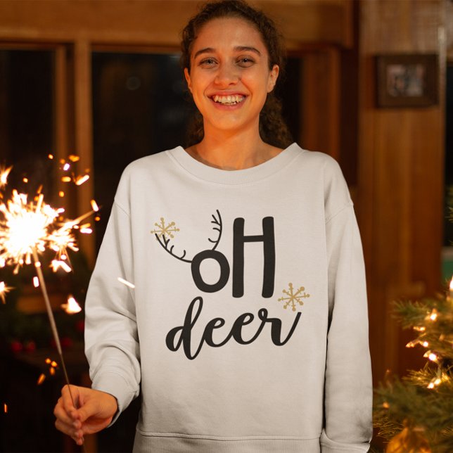 Camiseta Oh Navidades divertidos de renos venados (Subido por el creador)