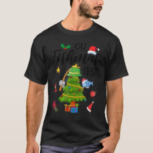 Camiseta Oh Navidades pescadores de Fisher Tree Navidad 2