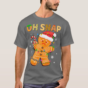 Camiseta Oh Navidades Snap Gingerbread Hombre Ornamentos Co