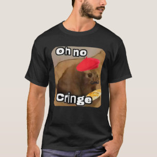 Camiseta Oh No Gato Desorbitado Baguette Francesa T Gato De