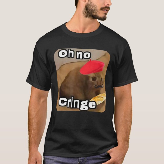 Camiseta Oh No Gato Desorbitado Baguette Francesa T Gato De (Anverso)
