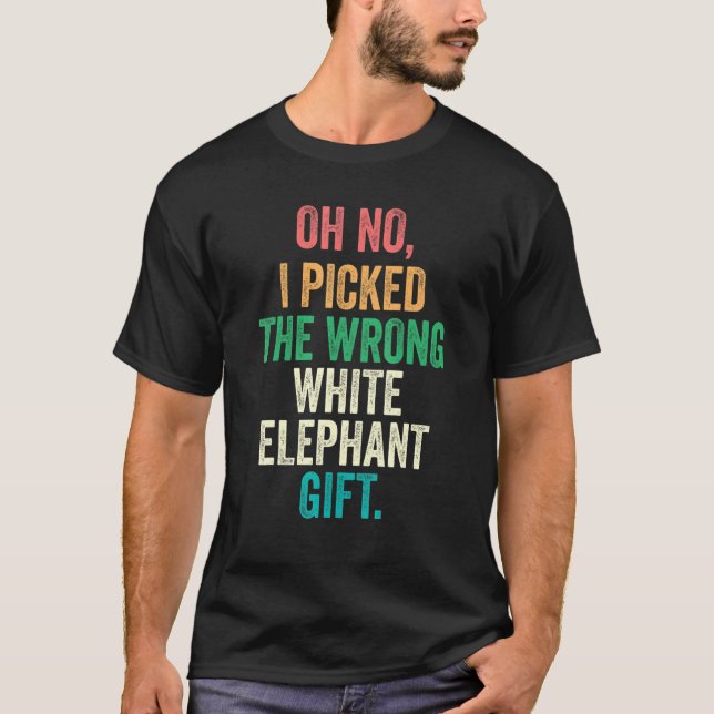 Camiseta Oh No, He Recogido El Regalo De Elefante Blanco Eq (Anverso)