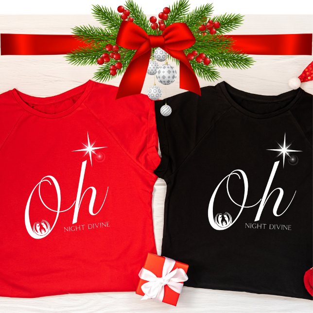 Camiseta Oh Noche Divina Navidades Cristianos Canta Jesús (Subido por el creador)
