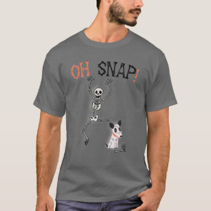 Camiseta Oh Perro Snap Comer Skeleton Trajes Clásicos, Hall