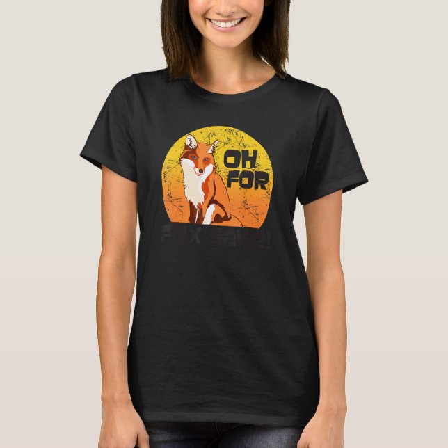 Camiseta Oh Por Fox Sake Animal Para Hombres Mujeres 2 (Anverso)