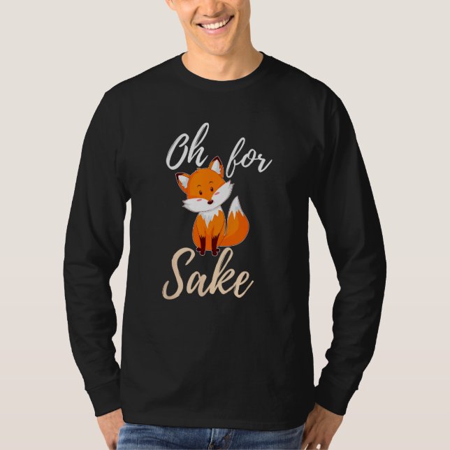 Camiseta Oh Por Fox Sake Sarcástico Pun (Anverso)