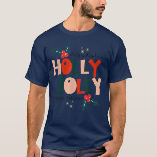 Camiseta Oh Por Golly Ten Un Navidad De Nochebuena Holly