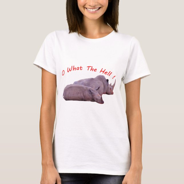 Camiseta ¡oh, qué diablos! (Anverso)