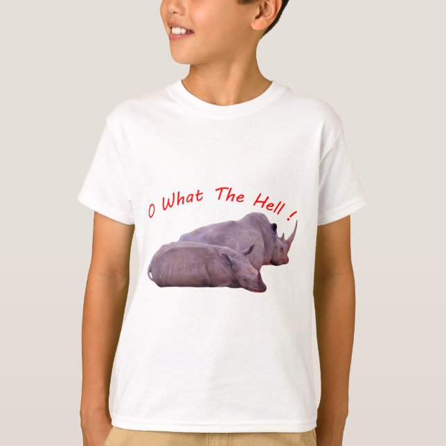Camiseta ¡oh, qué diablos! (Anverso)