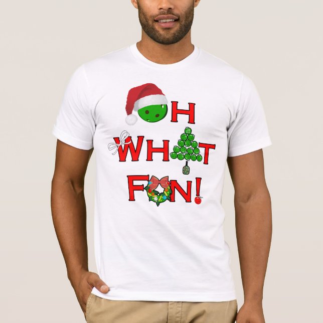 Camiseta Oh Qué Navidades Divertidos Patinan (Anverso)