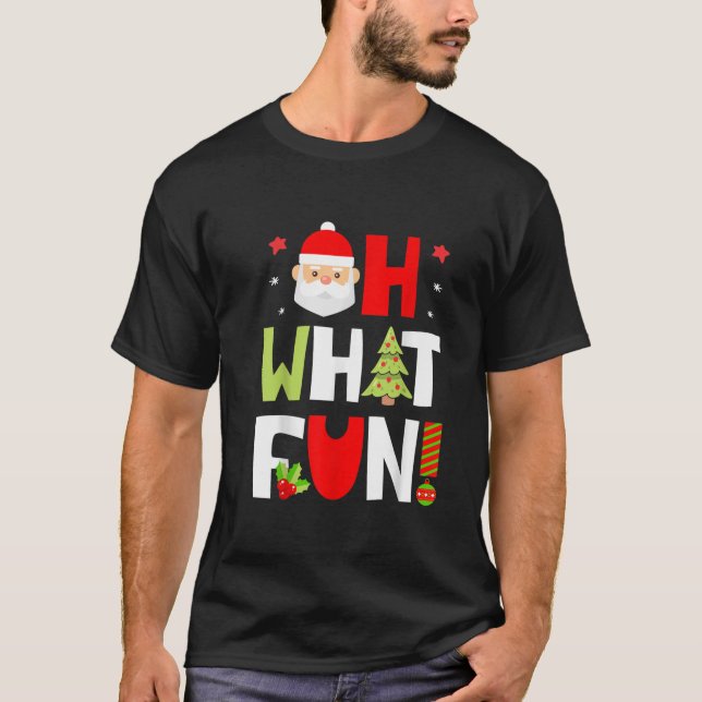Camiseta Oh Qué Navidades Divertidos Regalos Niños Chicas S (Anverso)