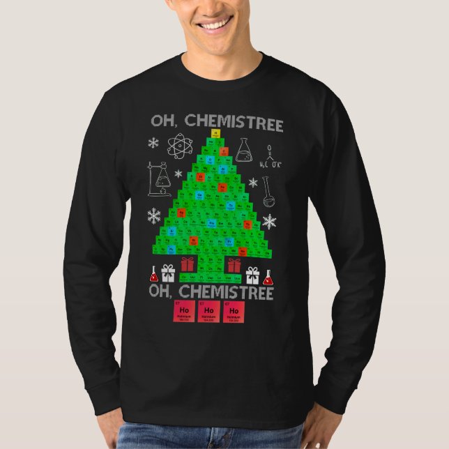 Camiseta Oh Químist Chemist Tree Funny Science Navidades (Anverso)