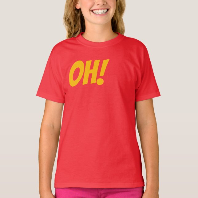 Camiseta ¡OH! - Si sabe que sabe (Anverso)