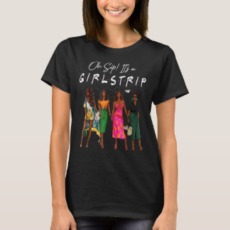 Camiseta Oh Sip es un viaje de Chicas Black Sistas Black Hi