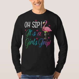 Camiseta Oh Sip Es Un Viaje De Chicas Fun Fiesta De Vino Al