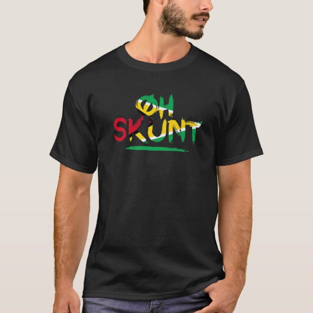 Camiseta Oh Skunt - Divertida jerga caribeña (Anverso)