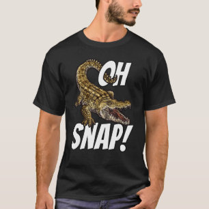 Camiseta Oh Snap Alligator Gator Crocodile Graphic Kids Adu