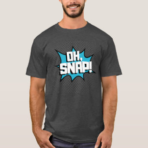 Camiseta OH SNAP Burbujas de diálogo de cómic de arte pop A